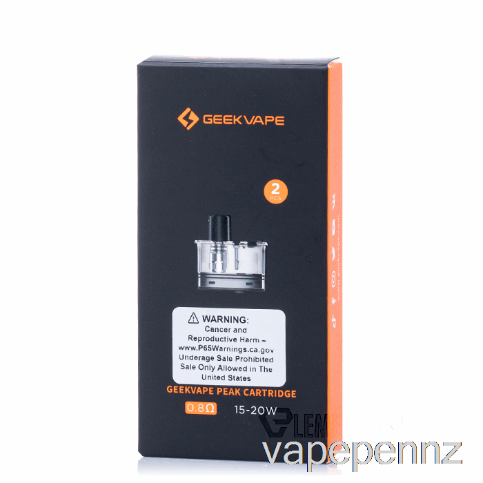 Geek Vape Peak Replacement Pods 0.8ohm Peak Pods VAPE NZ